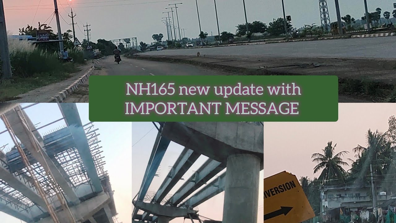 #NH165  part -7  #Update #Road #travel #Gudivada flyover update to Pamaru