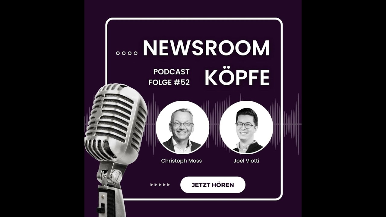 Newsroom-Köpfe #52 mit Joël Viotti: Musik, Newsroom und LLMs