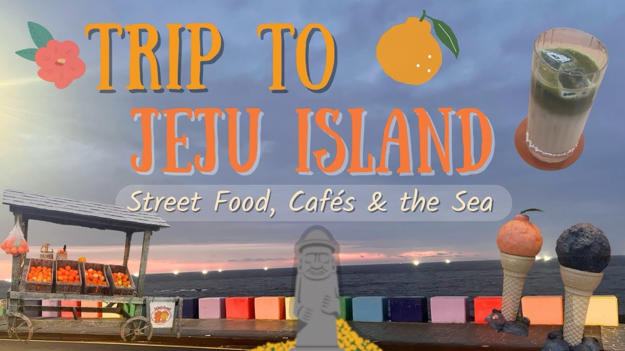 Jeju Island Vlog:🍊✨Tangerines, The Sea & Cafe Hopping
