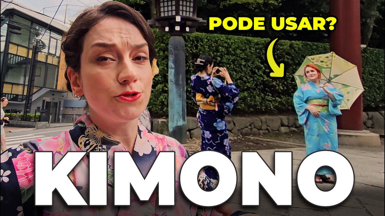 VESTIMOS KIMONO NO JAPÃO E FOMOS SURPREENDIDOS! Estrangeiro pode usar kimono?