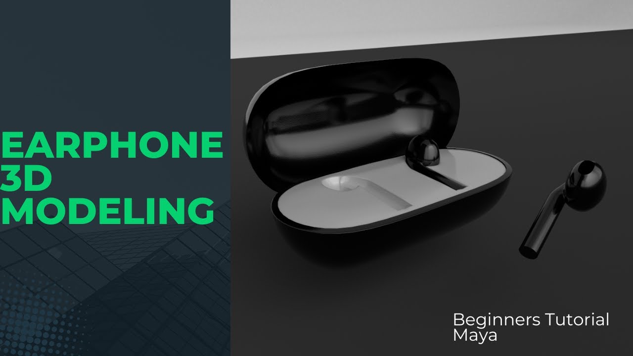 Earphone Modeling in maya/UV/Substance painter/Tutorial for beginners