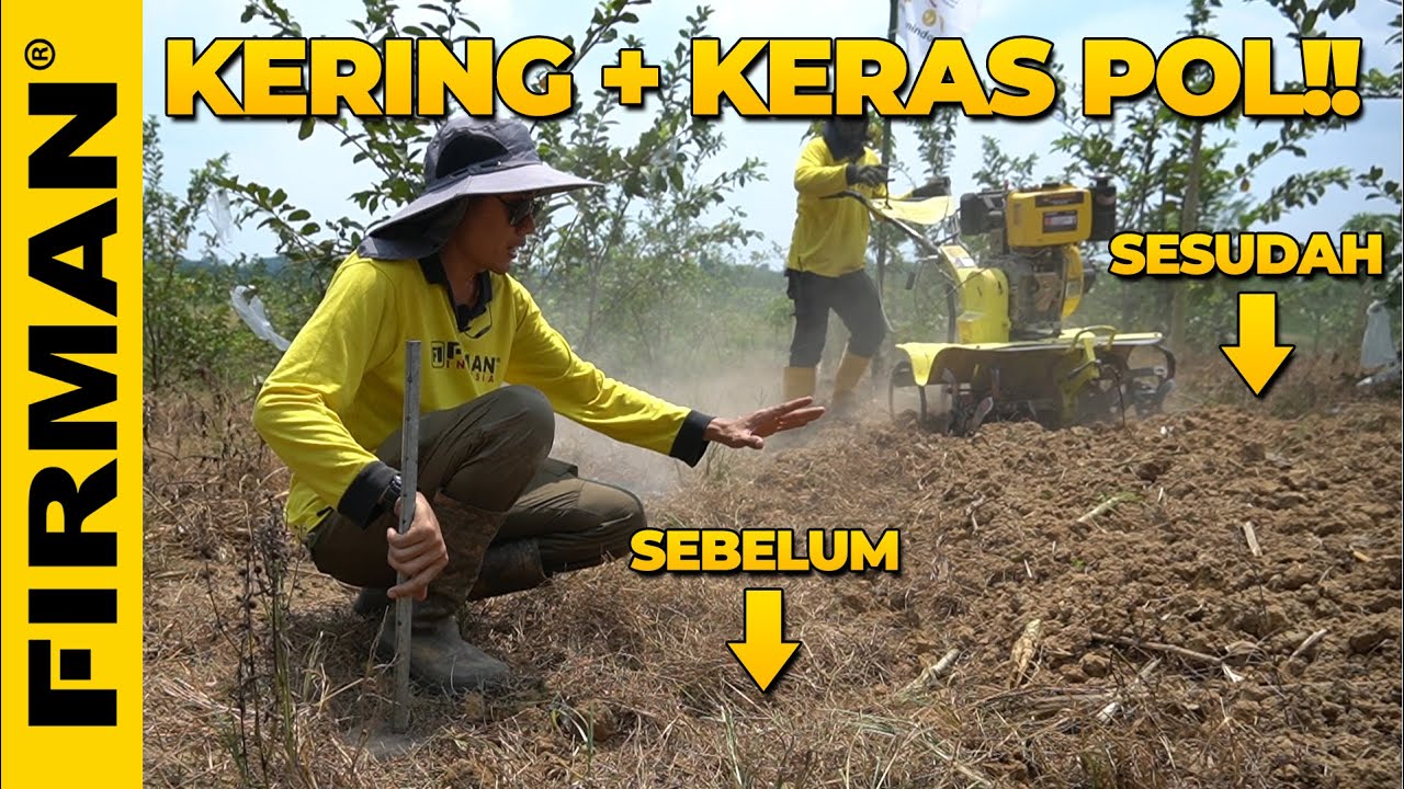 BANYAK SAMPAH LANGSUNG CACAH SAJA BIAR CEPAT | Cultivator FIRMAN FTL720D