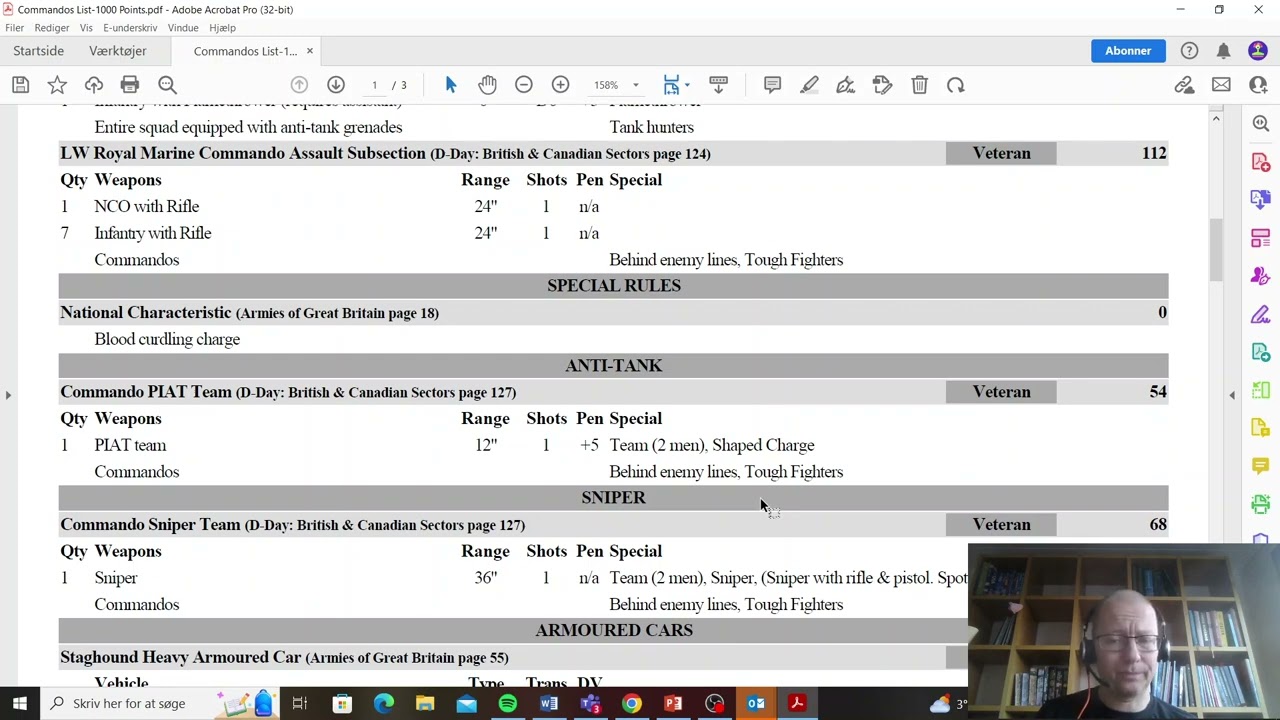 List review of Luke's commandos