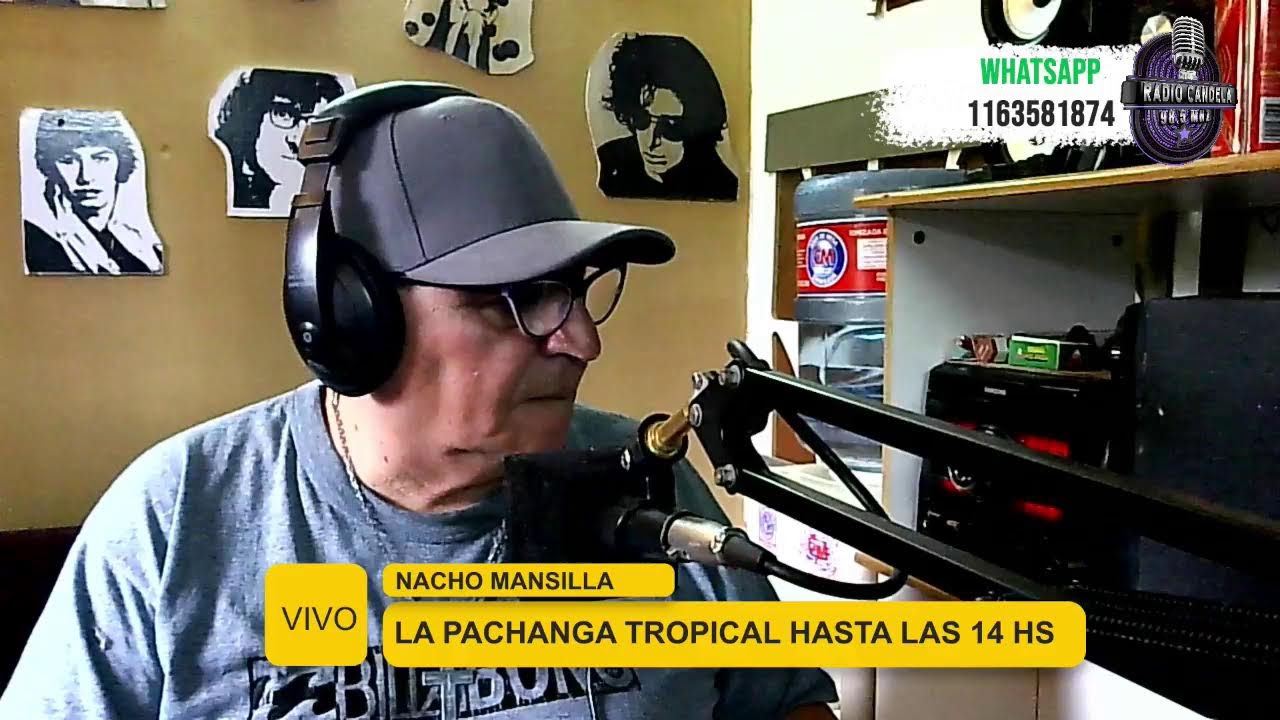 NACHO MANSILLA CON  LA PACHANGA TROPICAL DE LUNES A VIERNES DE 12 A 14 HS WASHAP 1163581874
