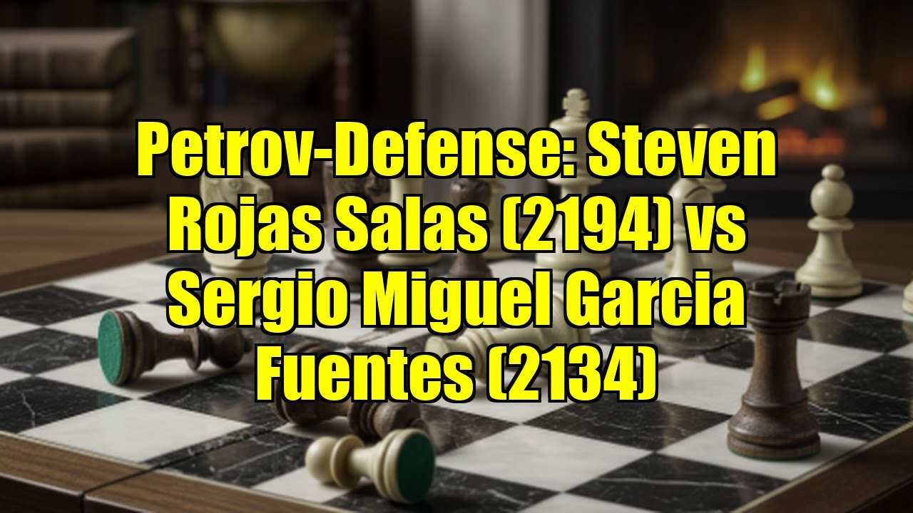 Petrov-Defense: Steven Rojas Salas (2194) vs Sergio Miguel Garcia Fuentes (2134)