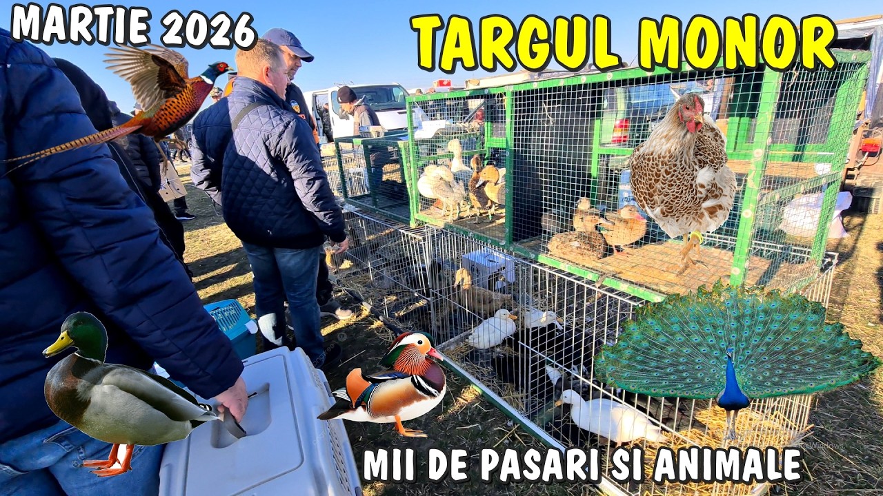 Viața la țară - Târgul de la Monor - Cel mai mare târg de păsari și animale din Europa - Martie 2026