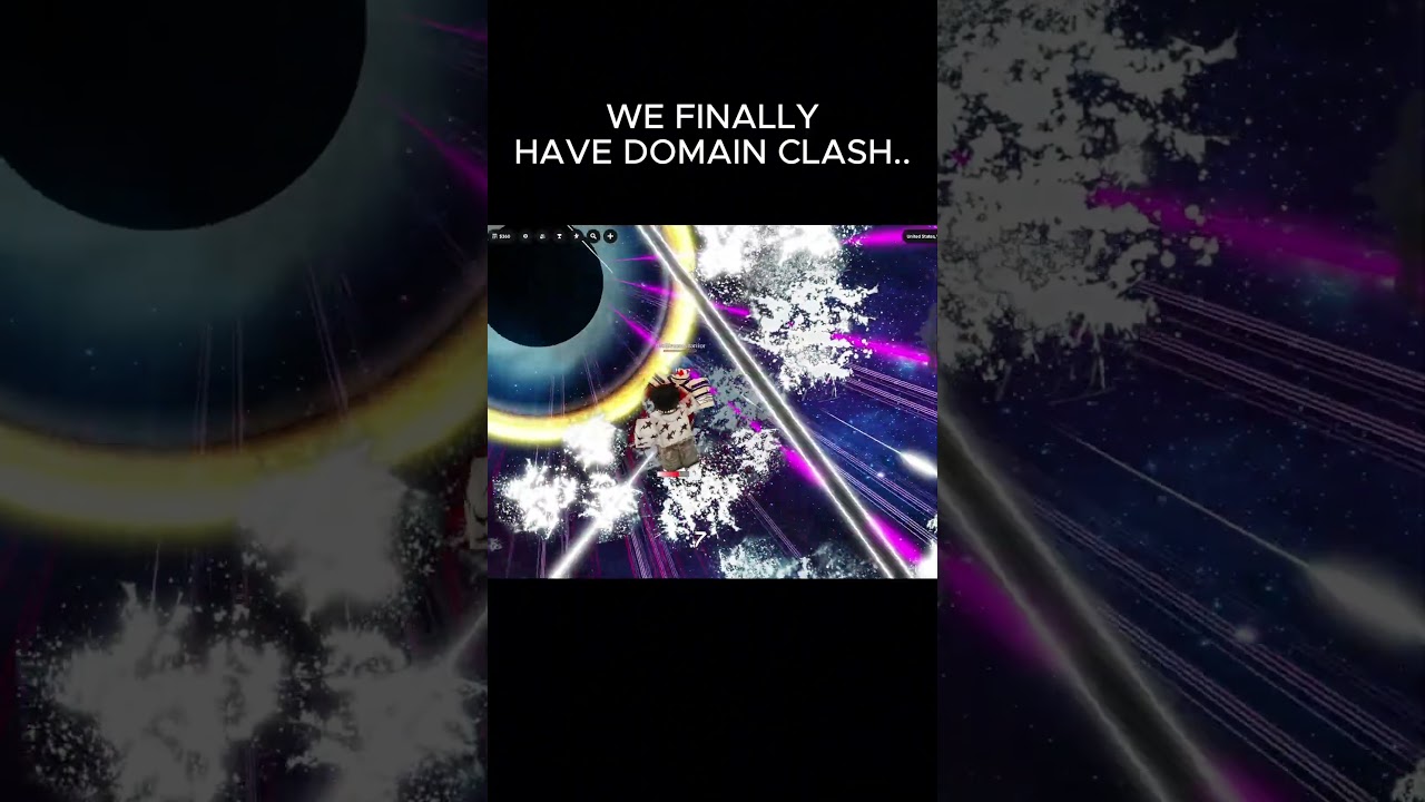 DOMAIN CLASH IN JJS! #jujutsushenanigans #roblox #jjk #anime #shorts