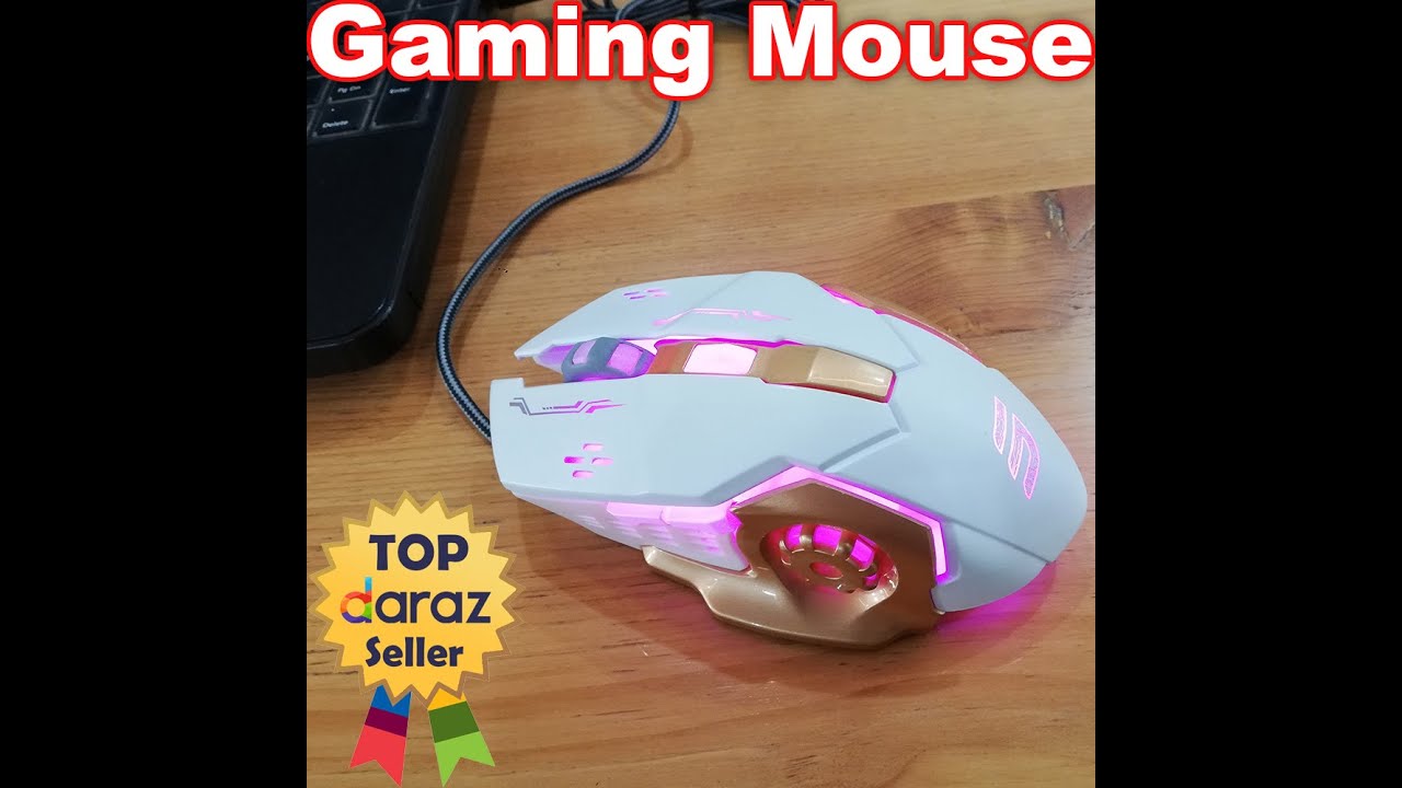 3200 DPI Gaming Mouse with 6 Programmable Buttons - Pro for Pubg / Fortnite / DOTA 2