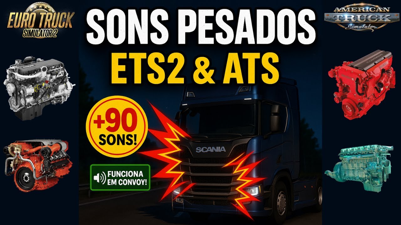 Os SONS mais PESADOS do ETS2 e ATS – você precisa ouvir isso!