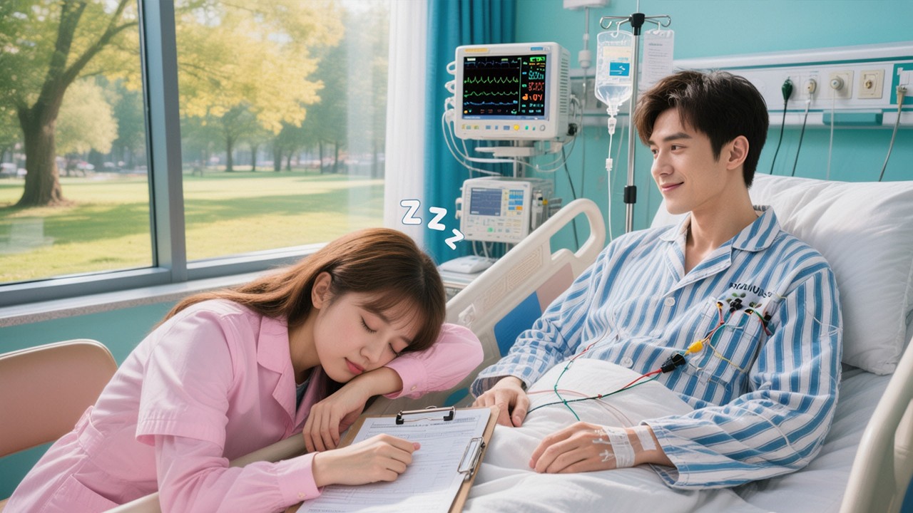 Vegetative state CEO Never Smiled In 30Y!Till He Saw A Tired Nurse Asleep Beside Him!He Smiled!