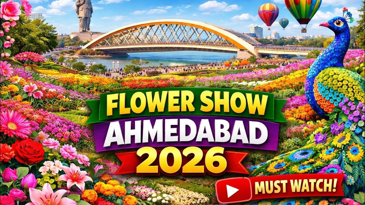 Flower Show Ahmedabad 2026💐 | Full Tour |  Amazing Floral Designs | Ahmedabad Flower Show 2026 | 
