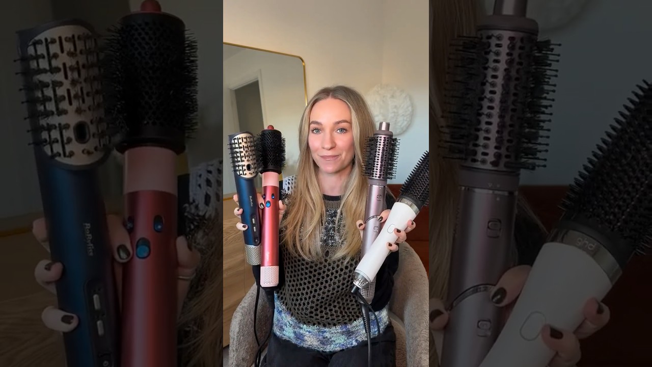 битва фенов-щеток: Dyson, Babyliss, ghd или Shark #dysonairwrap #hotbrush #productreview