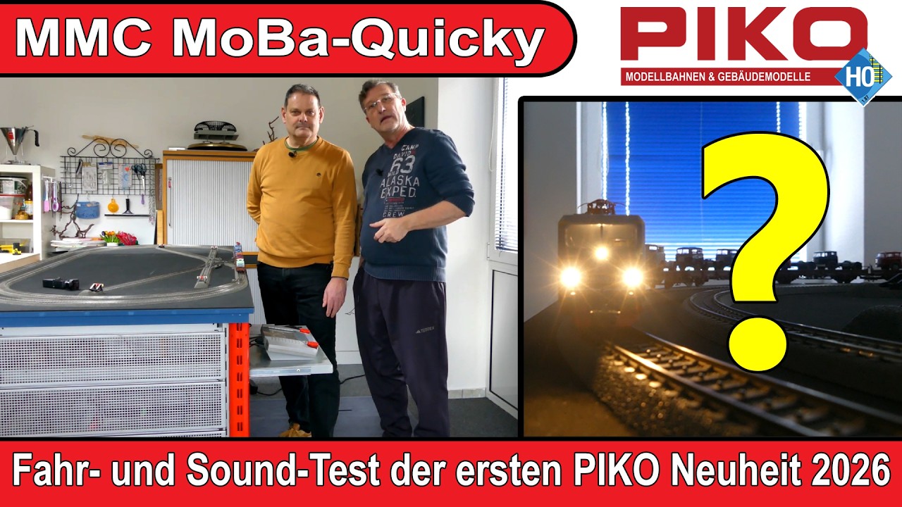 Kurzer Fahr- und Soundtest unserer ersten PIKO H0 Neuheit 2026