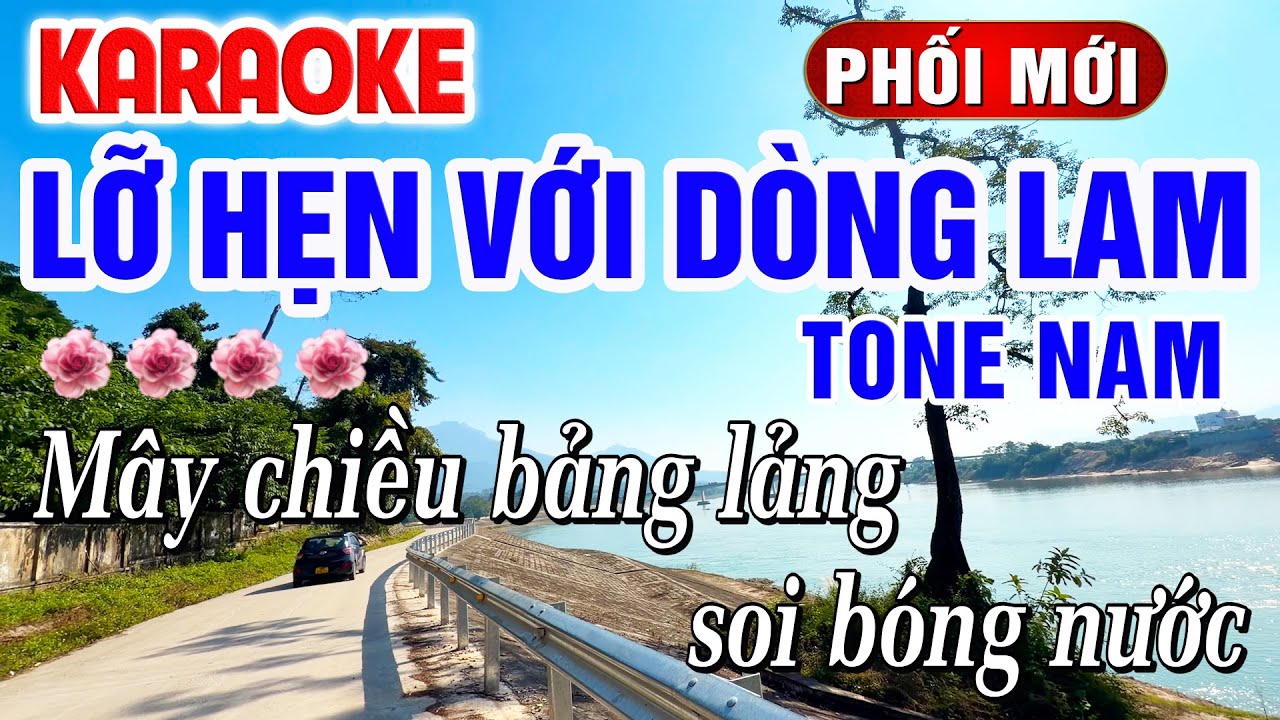Lỡ Hẹn Với Dòng Lam Karaoke Tone Nam Dễ Hát 2026 | Y Dung Karaoke