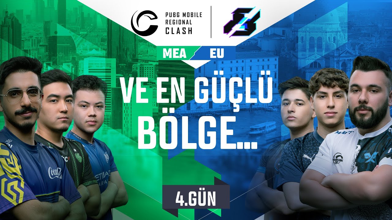 [TR] 2023 PMRC MEA vs. EU 4. G&uuml;n | Gamers8 | PUBG MOBILE Regional Clash