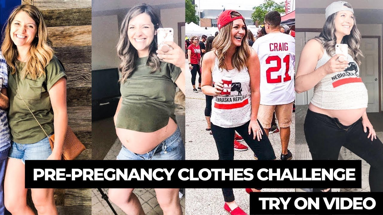 Pre-Pregnancy Clothes Challenge // 35 Weeks w/ TWINS // Sarah Collins