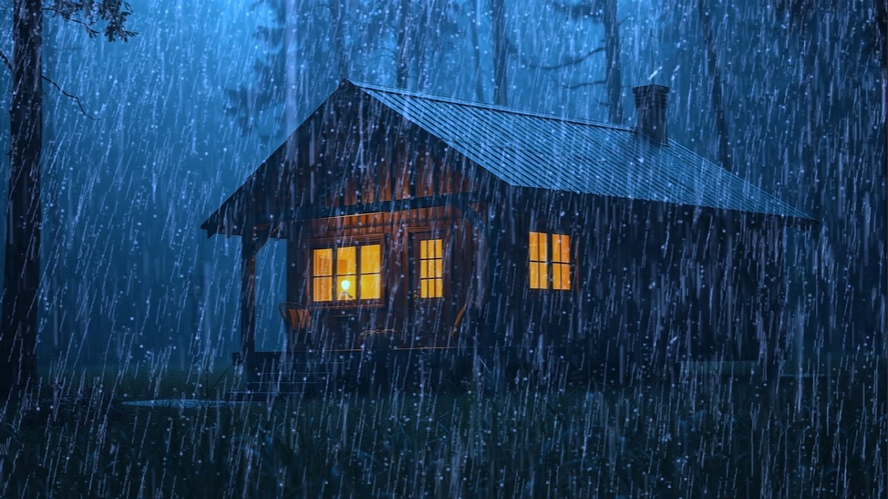 Rain Sounds for Sleeping 24/7 - Heavy Rain & Thunder for Deep Sleep & Relaxation 🌧️