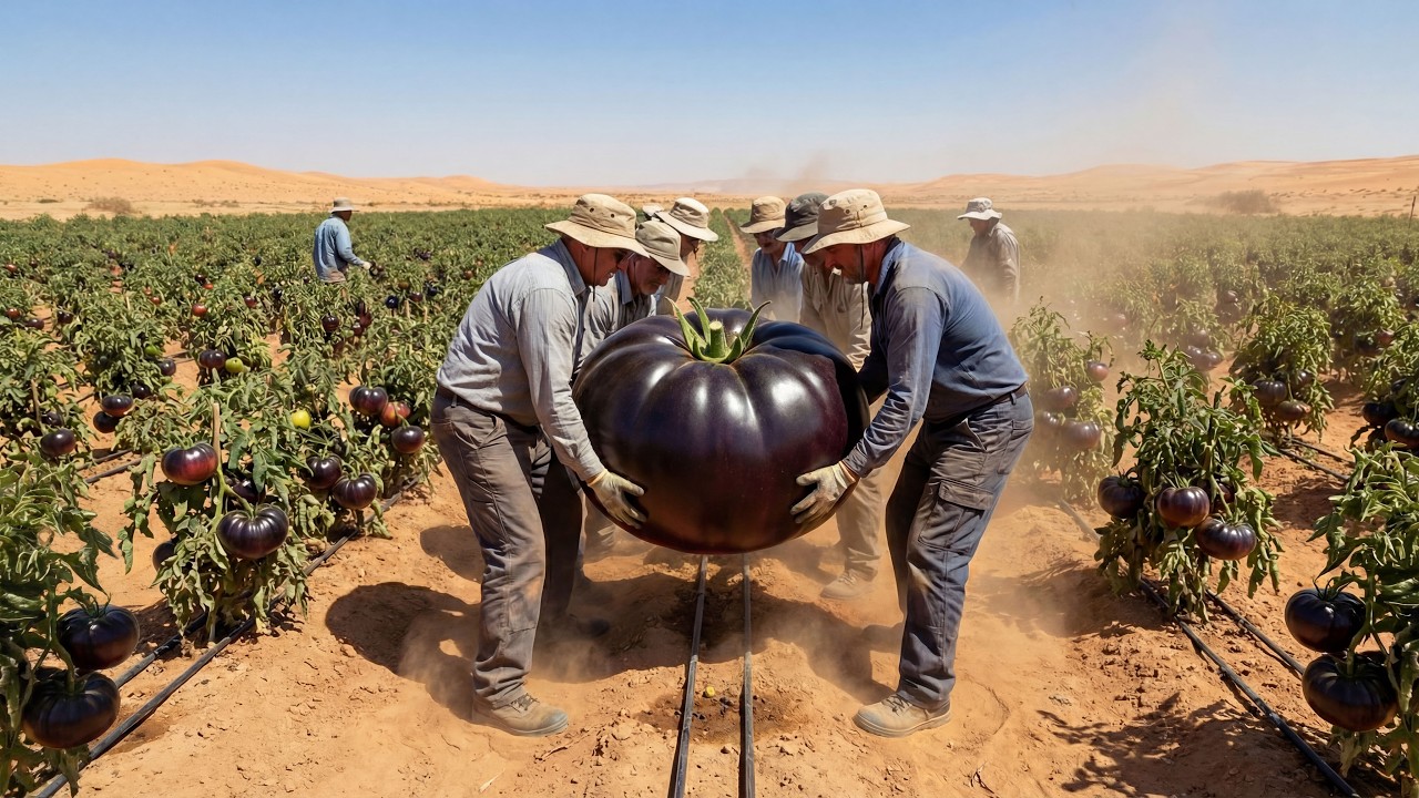 Unbelievable! They've Been Growing Black Tomato in the Desert – Results Shocked Millions