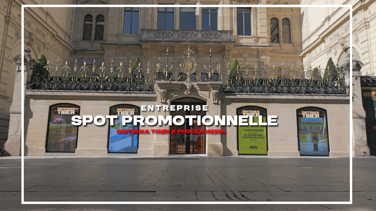 Vidéo entreprise promotionnelle : Montage écran led : Onitsuka Tiger x Phocea Media