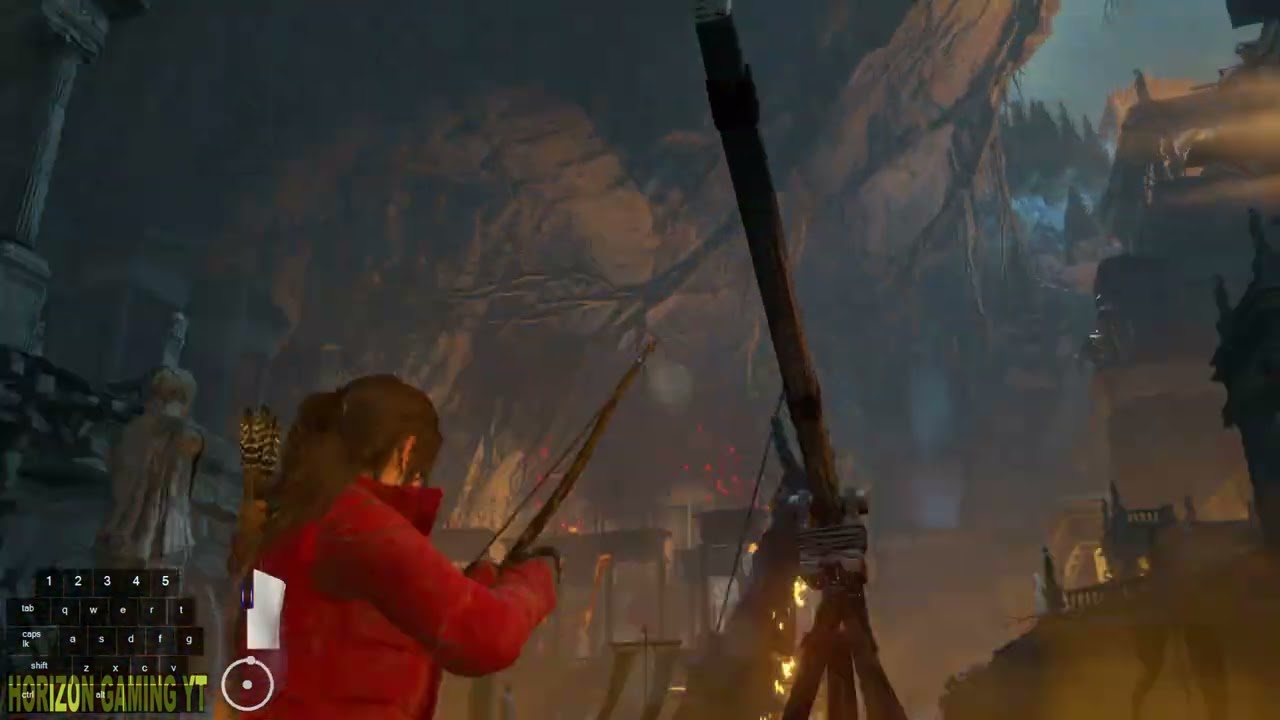 Knock down the Statue to make a path the exit - Rise of the Tomb Raider