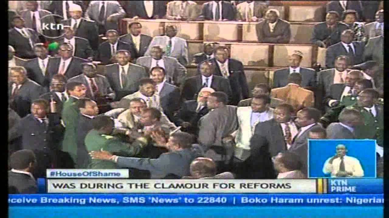 Events of the chaotic parliament rekindle memories of Kenya's dark days