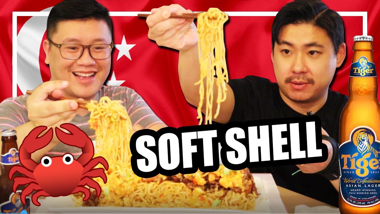 Sweet Chili Crab - Singaporean Noodles MUKBANG