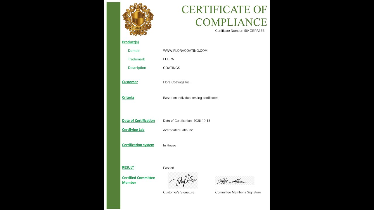 CROSSLINKER - Validation of Tests & Certification