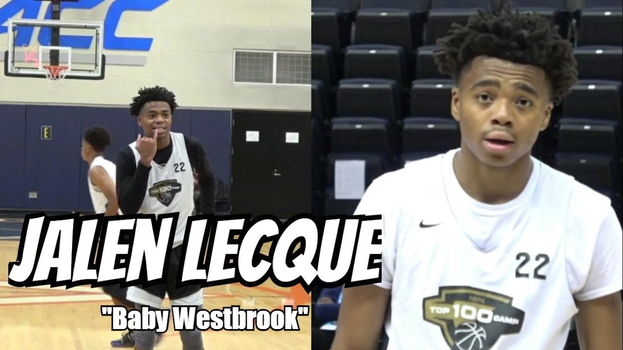 Jalen Lecque is LEAGUE-Bound!Official Top 100 Mixtape - RAW Highlights! '19 Guard w/ STUPID  Bounce!