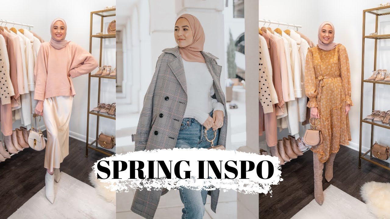 Winter to Spring Outfit Ideas + Favorite Neutral Hijabs from Haute Hijab!