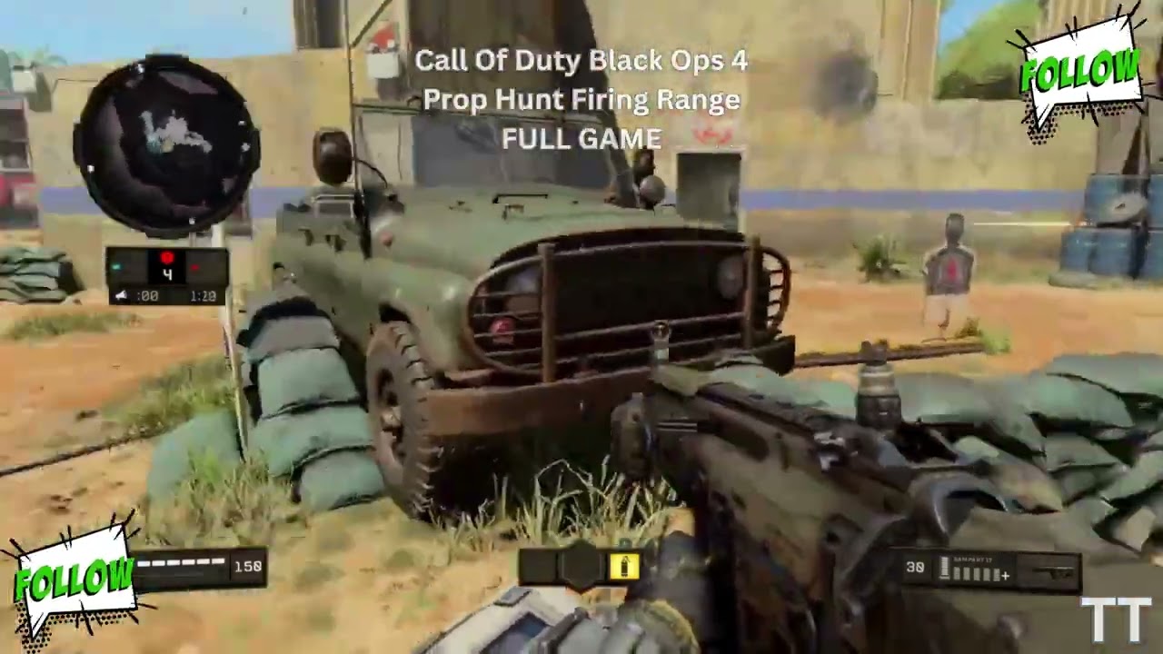 Call Of Duty Black Ops 4 Prop Hunt Firing Range FULL GAME [Tina Tormented] COD BO4 Gameplay