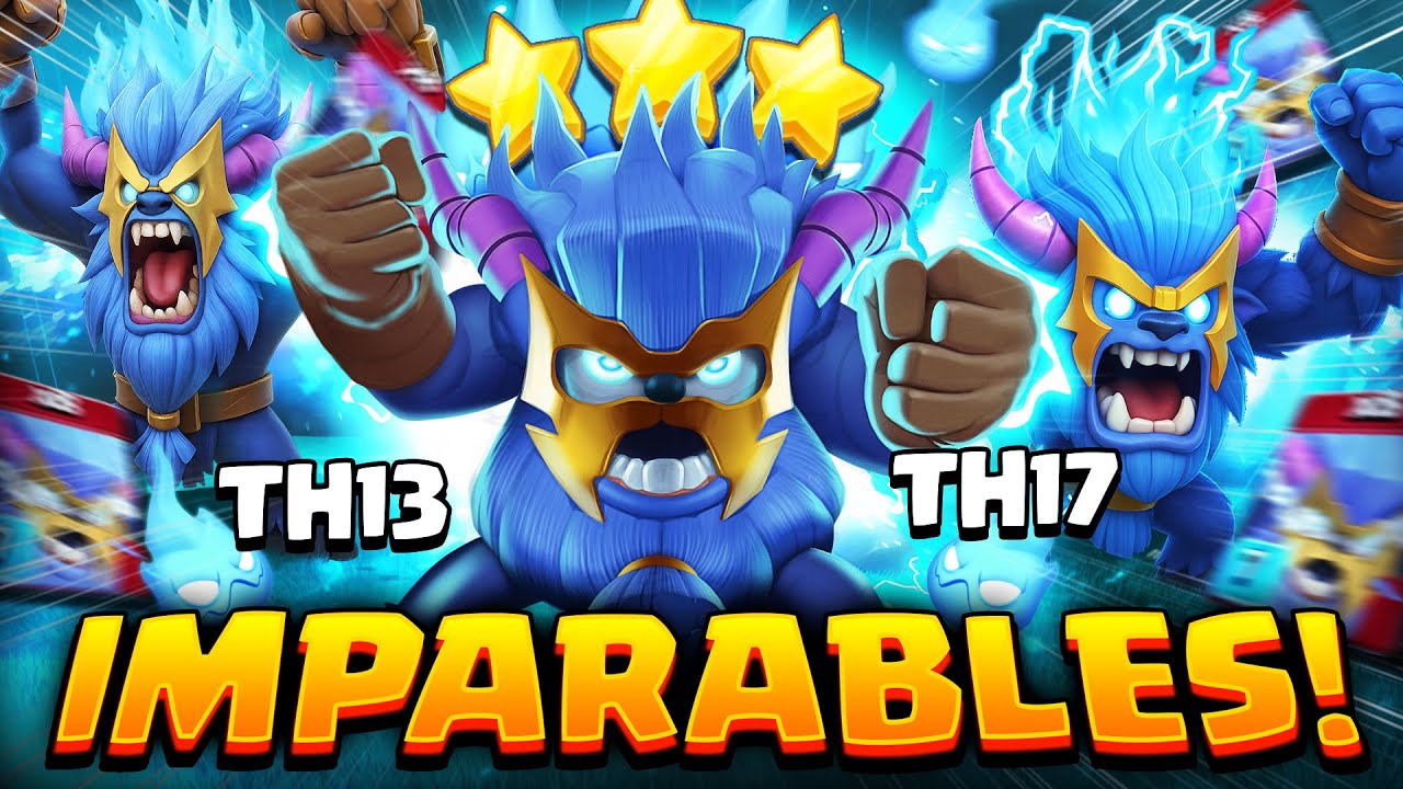 💥El ATAQUE INDEFENDIBLE de SUPER YETIS que ARRASA de TH13 a TH17 😱 El Ejercito MÁS FÁCIL del Evento!