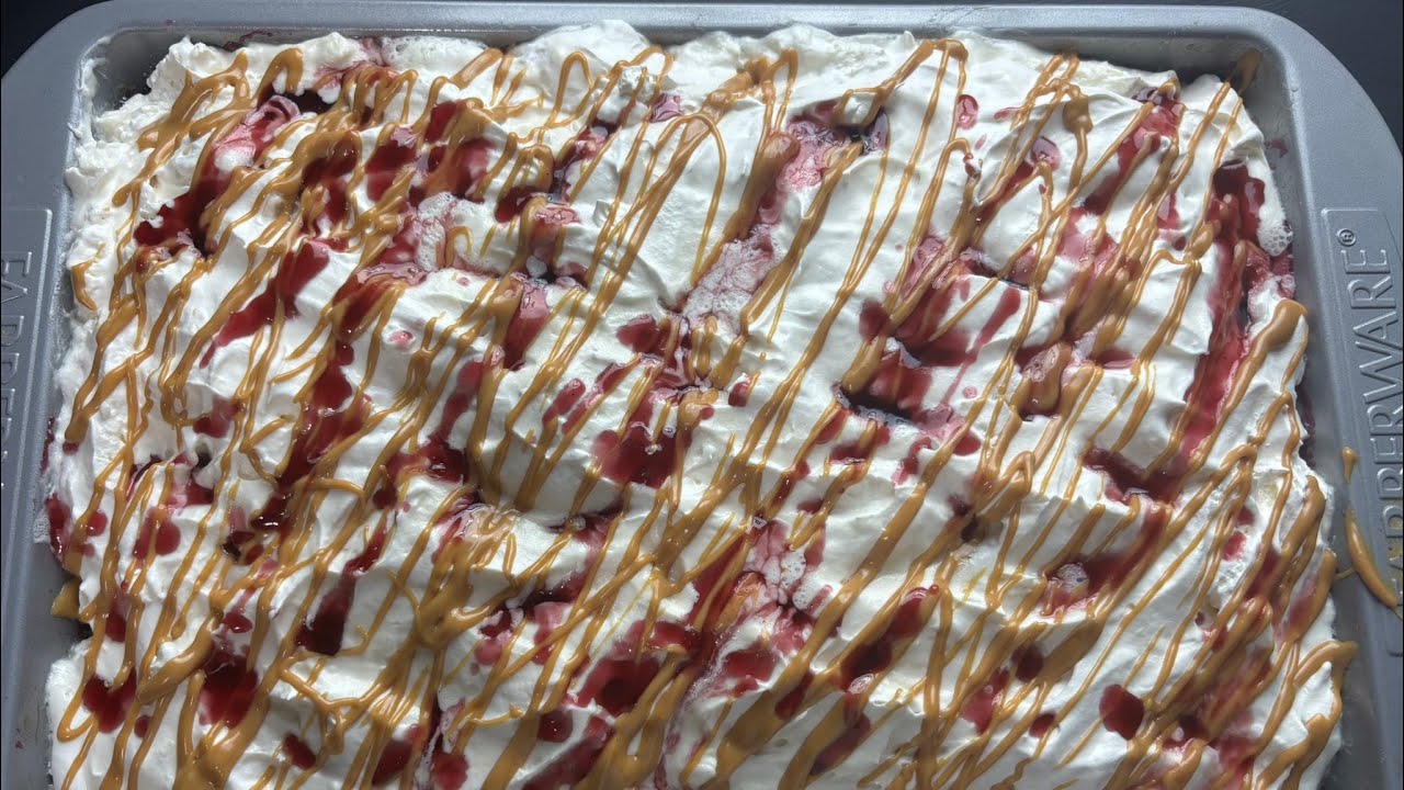 VIRAL Peanut Butter & Jelly Cake | I Tried It! @Holmescooking