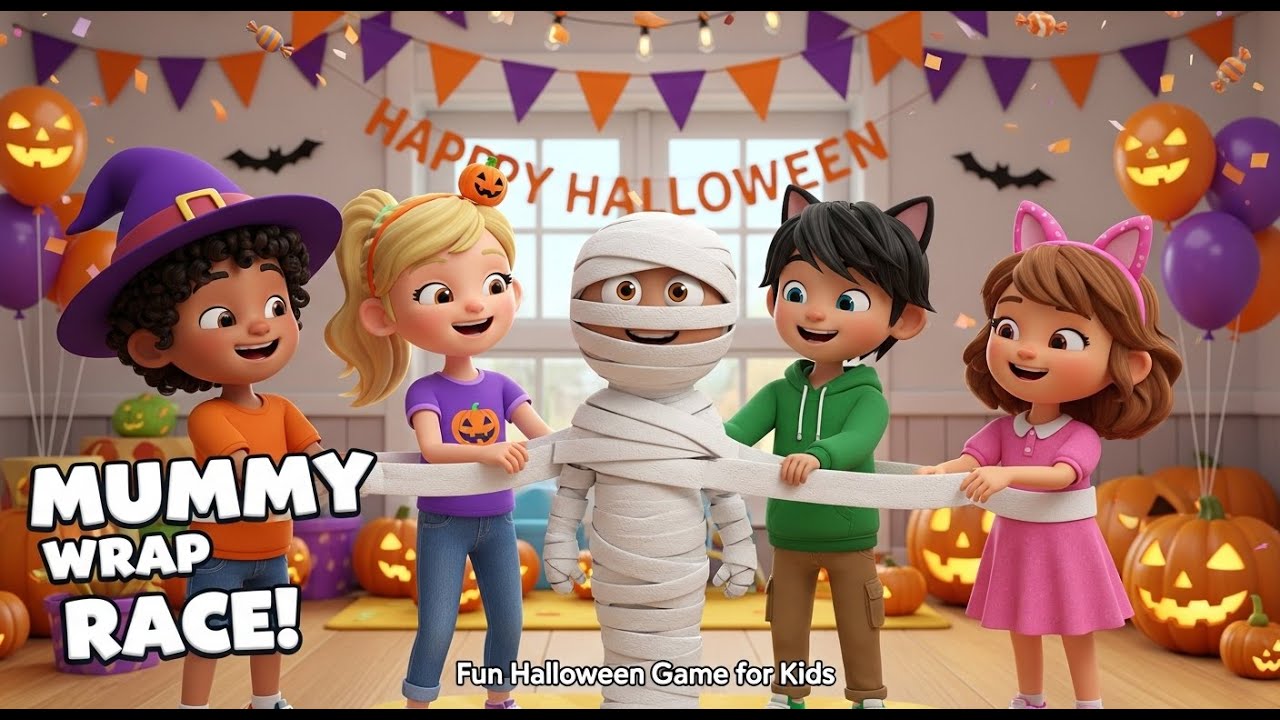 🧻 Mummy Wrap Race Challenge! | Fun Kids Party & Classroom Game