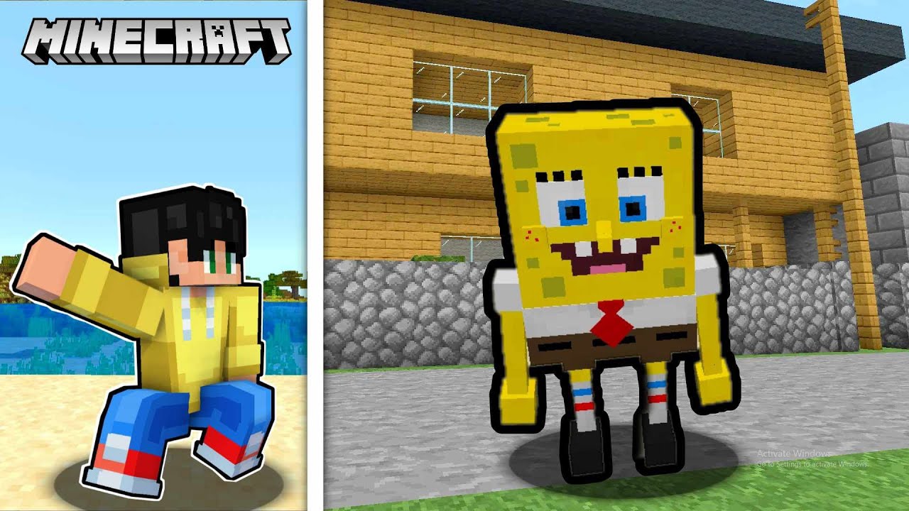 SPONGEBOB HINABOL KAMI sa Minecraft PE