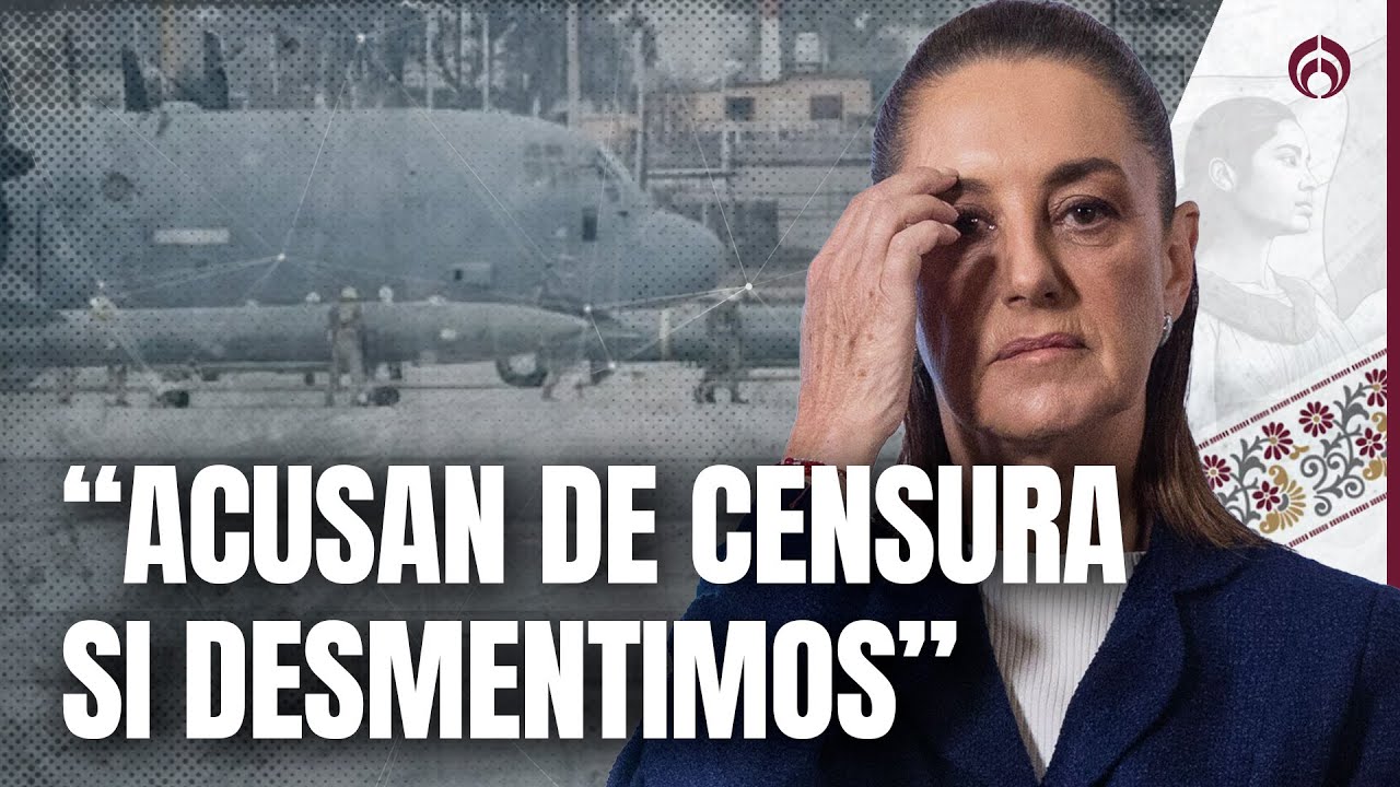 Descarga de misiles del avión Hércules… ¡Es #fakenews! Alerta Sheinbaum