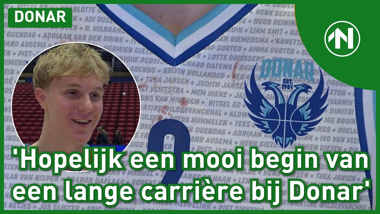Jeugdig DONAR speelt: een BEBLOED SHIRT voor Coen Gelling