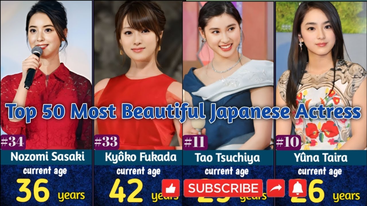 Top 50 Most Beautiful Japanese Actress of 2024 #japanese #actresses #agecomparison