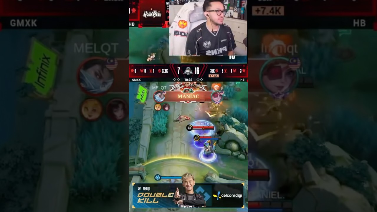 MELQT GRANGER MANIAC !! HOMEBOIS VS GMXK MATCH 1 !! #feekz #mplmys16 #mlbb #mobilelegends