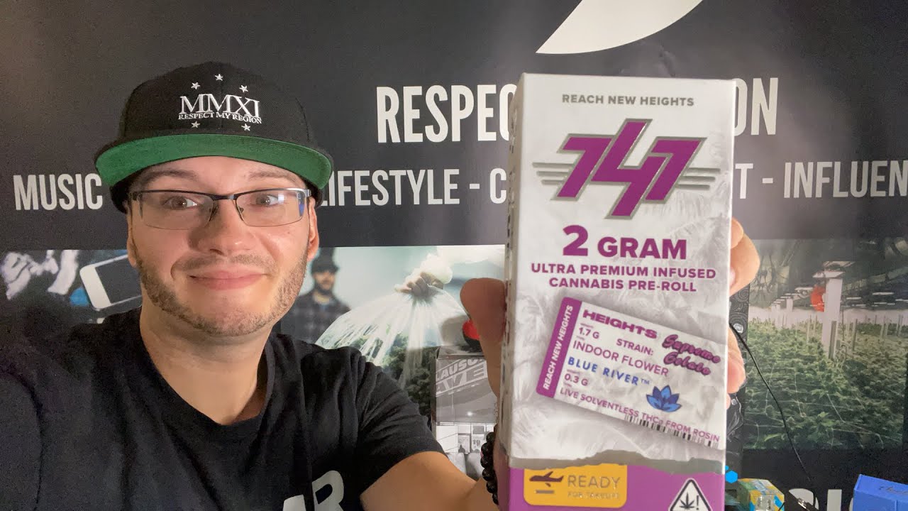 Heights Supreme Gelato 2G Infused Cannabis Pre-Roll Ft 0.3G Live Solventless THCa by Blue River