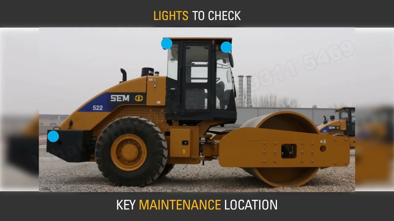 How to do maintenance for a SEM soil compactor/road roller  #soilcompactor #roadroller #caterpillar