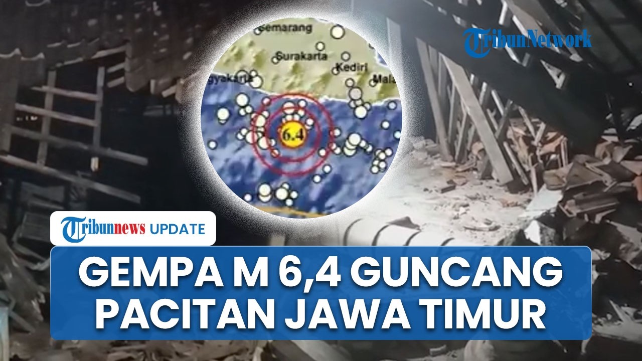 Gempa Bumi Berkekuatan M 6,4 Guncang Pacitan: Warga Panik Berhamburan, 2 Rumah Rusak
