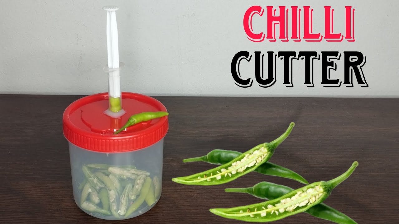 How to make a half cut green chilli cutting Machine | Creativelight