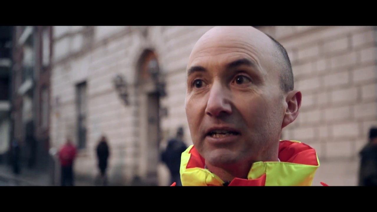 SIPTU Dublin Fire Brigade Firefighters rally outside City Hall