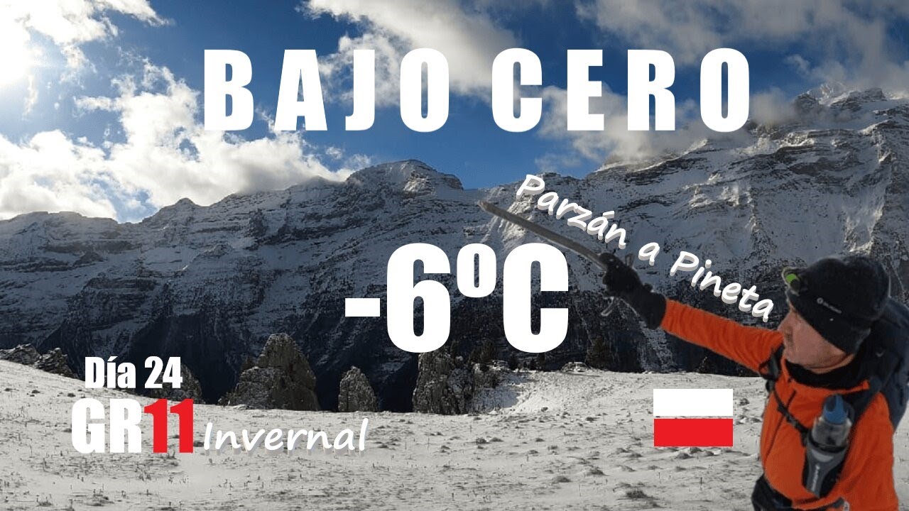 Día 24. Transpirenaica GR11 invernal❄. Bajo cero, de Parzán hacia el muro de hielo en Pineta.