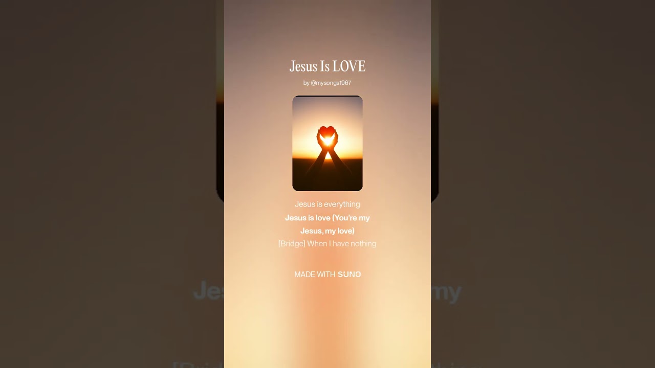 Jesus Is LOVE