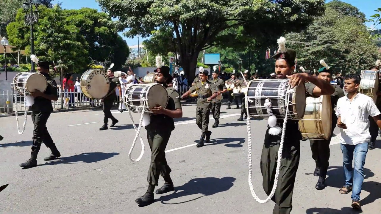 Welcome parade for St Sylvester's College Cadet Band who became all-island 1st in 2019
