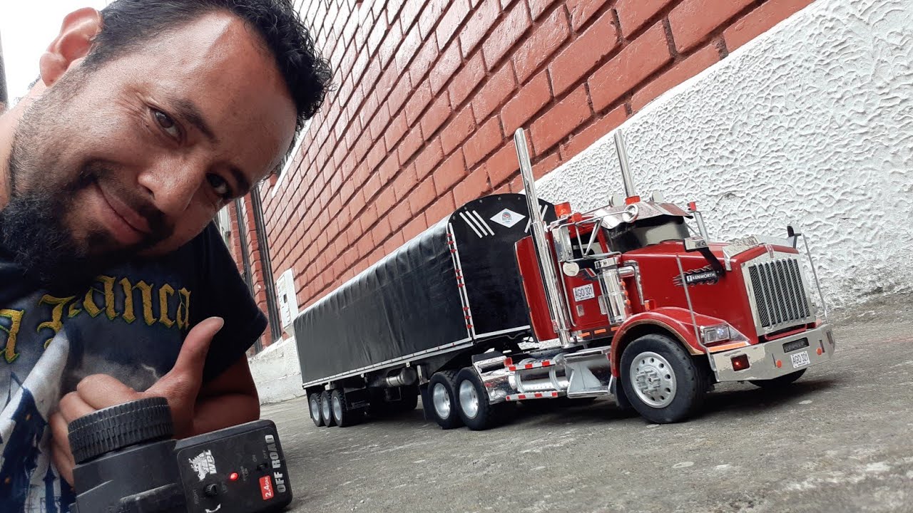 kenworth  T800 a escala 1:20  Radio Control ||  tractomula colombiana RC  repli-cart