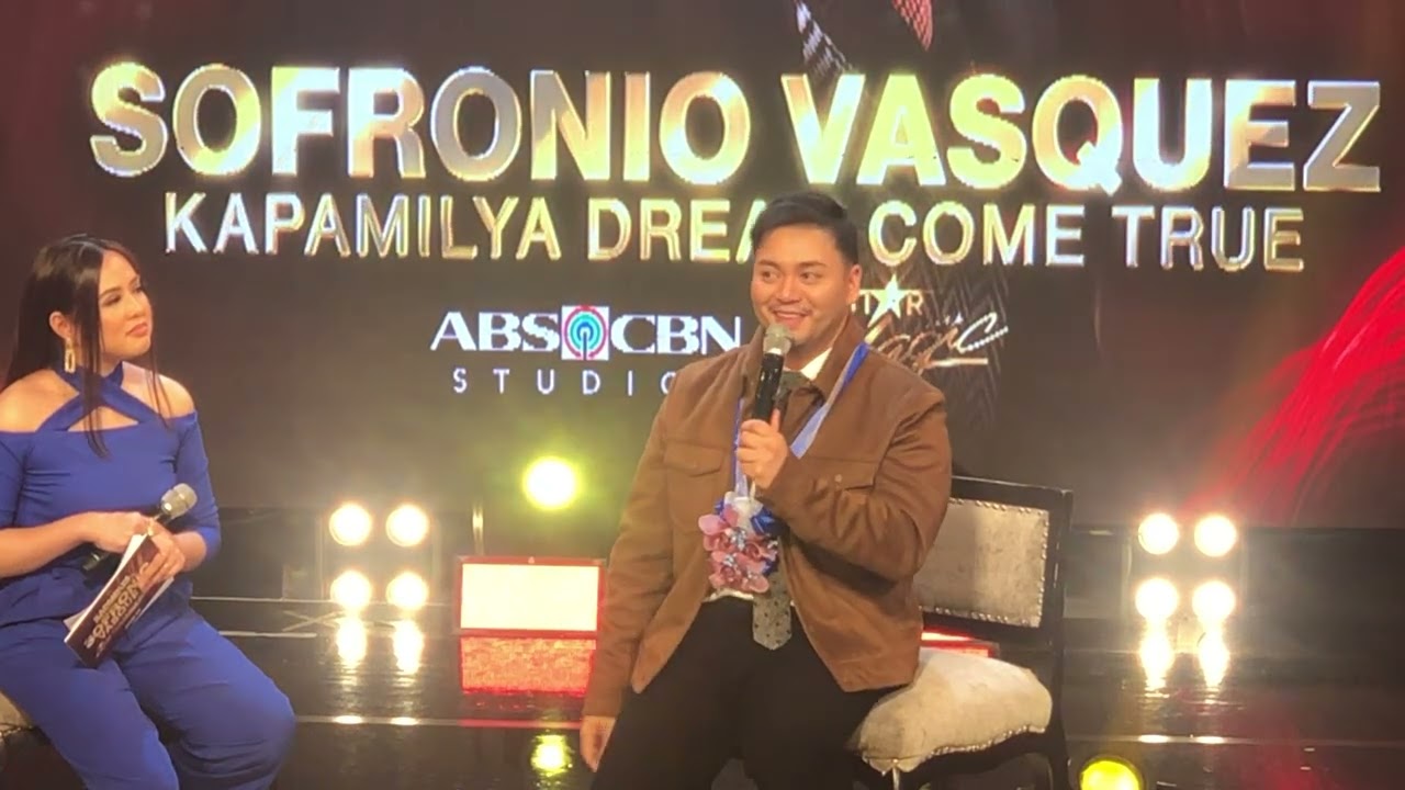 SOFRONIO  VASQUEZ TINALI NG STAR MAGIC