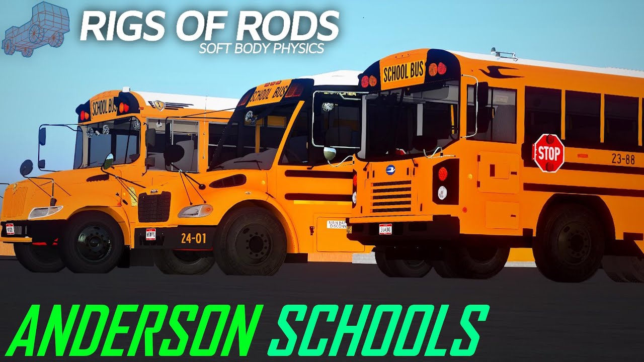 Anderson Bus Fleet Tour in Rigs of Rods!