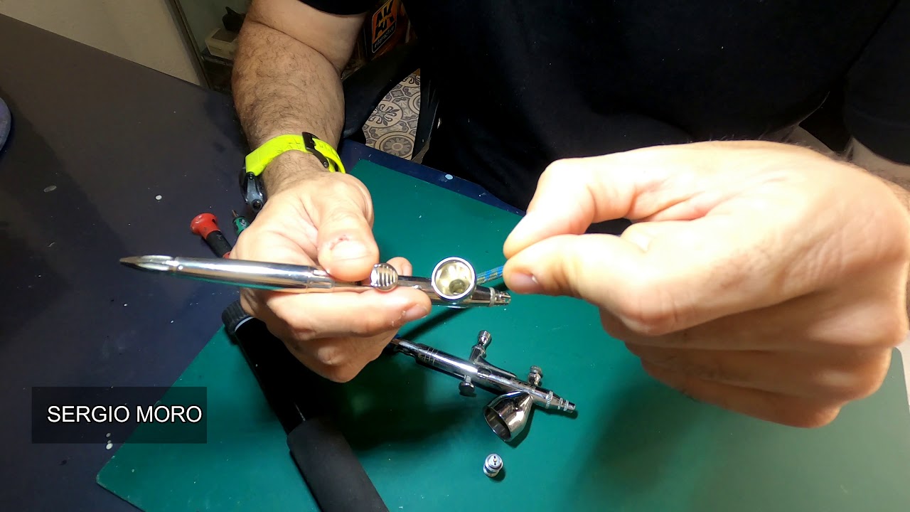 Solución y reparación mecánicas del aerografo